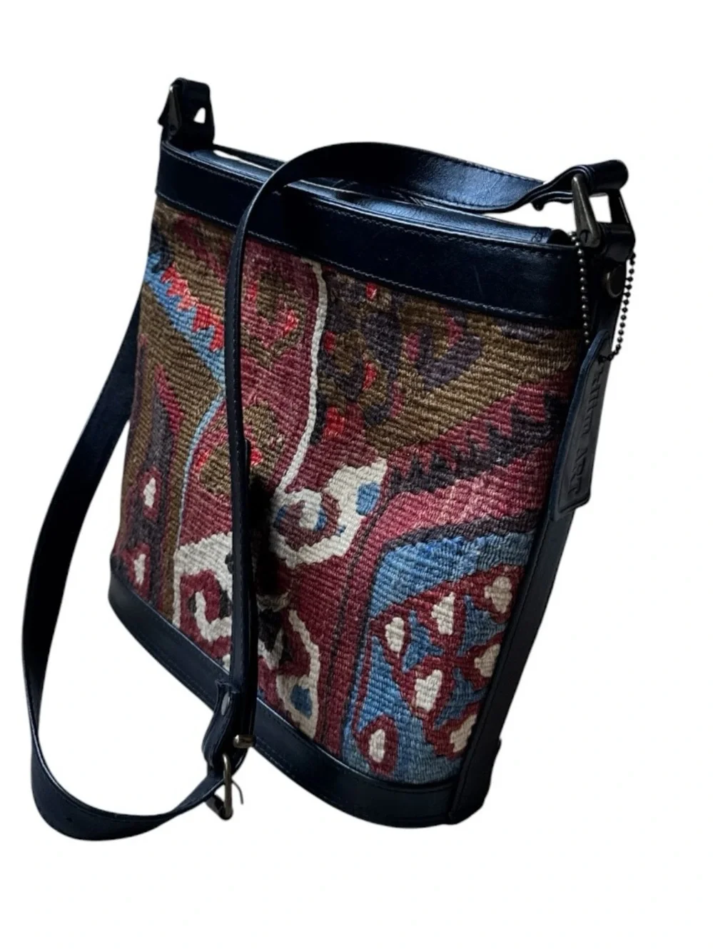 Kilim Turkish Wool & Leather Handbag
